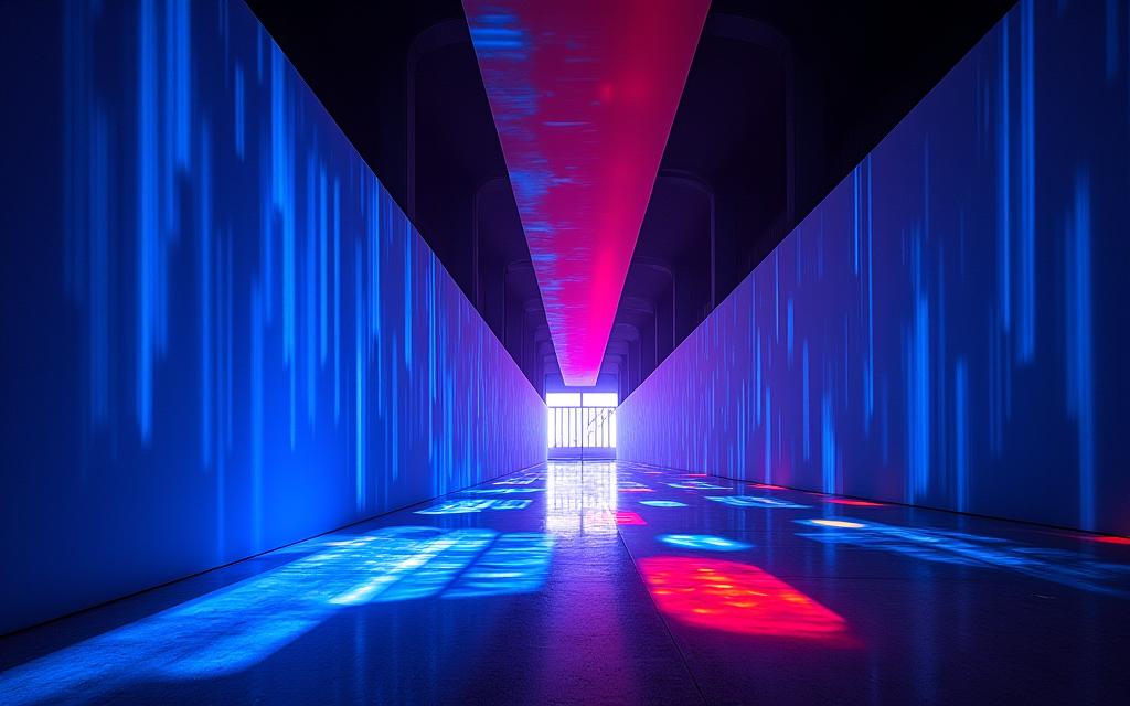 Installation Lumière Spectrale au Pavillon Français, Biennale de Venise